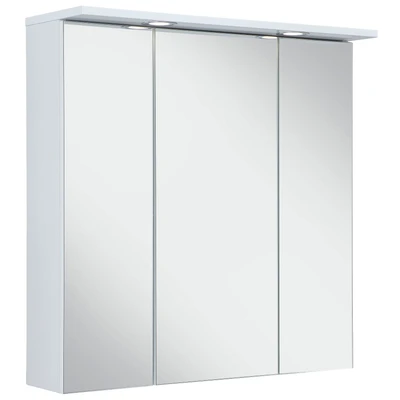 Abbildung von Schildmeyer Spiegelschrank &quot;SPS 700.1 Spot&quot;, Breite 70 cm, 3 türig, 2 LED Einbaustrahler, Schalter /Steckdosenbox