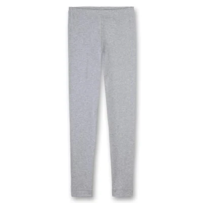 Abbildung von Sanetta Pants LONG Basic Organic Unterhose lang für Kinder, Größe: 128, Hellgrau melange