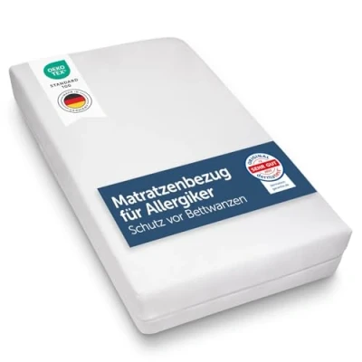 Abbildung von Matratzenschutzbezug für Allergiker, Topper Bezug Blumtal, Milbenbezug, Encasing, atmungsaktiv und wasserdicht