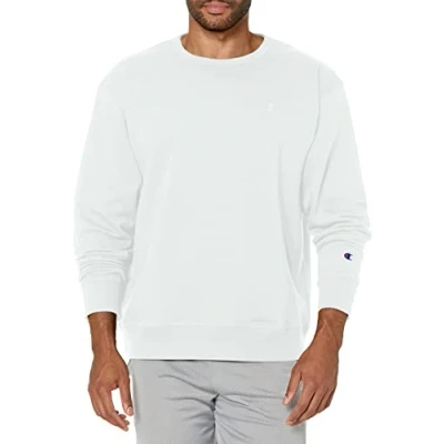 Abbildung von Champion Herren Powerblend Pullover Sweatshirt, weiß, XX Large