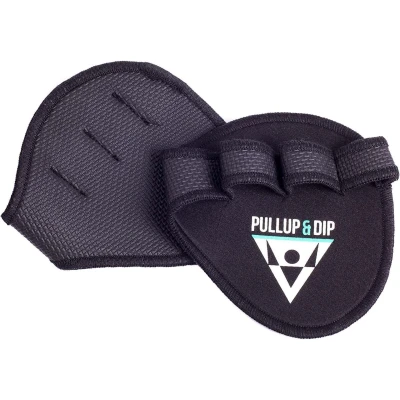 Abbildung von Pullup &amp; Dip Trainingshandschuhe Griffpolster Griffpads für Klimmzüge, Fitness, Bodybuilding atmungsaktiv, Einheitsgröße, Unisex