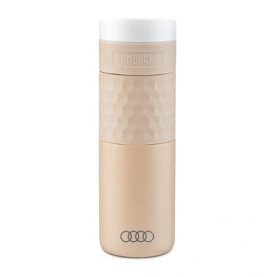 Abbildung von Audi 3292400200 Trinkflasche Isolierflasche Trinkbecher Thermosflasche 500ml, beige, mit Ringe Logo