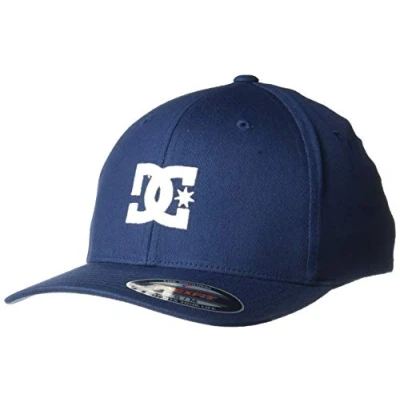 Abbildung von DC Shoes Herren Cap Star Flexfit Curve Brim Hat Baseballkappe, Schwarz (Black Iris), L/XL
