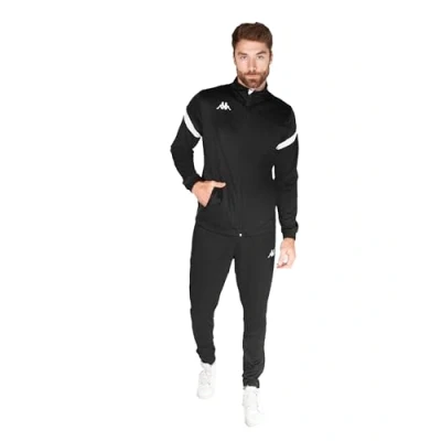 Abbildung von Kappa Unisex Erwachsene Dalcito Trainingsanzug, Schwarz/Blanco, 3XL