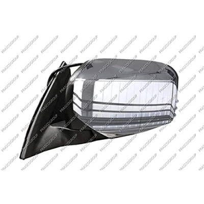 Abbildung von Außenspiegel Prasco MB8227206 links chrom/schwarz elektrisch konvex, ungetönt MITSUBISHI: L200 / Triton IV Pickup