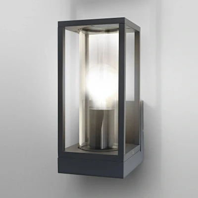 Abbildung von Ledvance LED Wandleuchte für 1x E27 Leuchtmittel, Design Leuchte mit Rahmendesign Aussen direkte Beleuchtung, aus hochwertigem Aluminium und Glas, ENDURA FRAME Wall