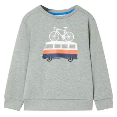 Abbildung von vidaXL Sweatshirt Kinder Hellkhaki Melange 128