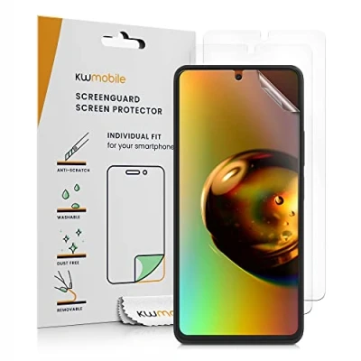 Abbildung von kwmobile 3X Displayschutzfolie kompatibel mit Xiaomi 11T / Pro Folie klare Schutzfolien Set in transparent