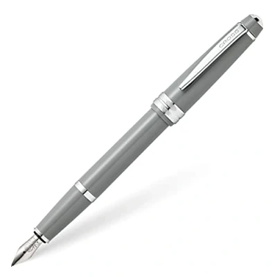 Abbildung von Cross Füllfederhalter Bailey Light Grau Lack XF Feder Geschenkbox