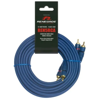 Abbildung von Renegade Ren5RCA Cinchkabel 5.00 m [2x Cinch Stecker 2x Stecke Audio Kabel, (500.00 cm)