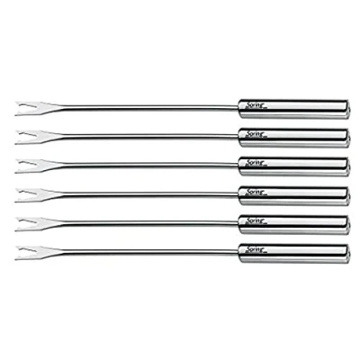 Abbildung von Spring 2690270606 Fondue Gabeln 6 Stück, Edelstahl, silber, 1,6 x 12 27,2 cm