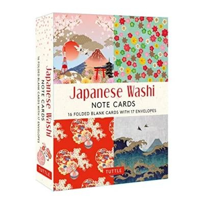 Abbildung von Japanese Designs Note Cards: 16 Different Blank Cards &amp; Envelopes: Folded with 17 Envelopes