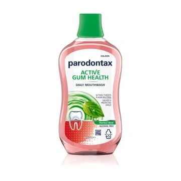 Abbildung von Parodontax, Mouthwash, Active Gum Health, Herbal Mint, Alcohol Free, Pack of 2, 500 ml