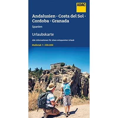 Abbildung von ADAC Urlaubskarte Andalusien, Costa del Sol 1:200.000: Sevilla, Cordoba, Granada