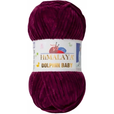 Abbildung von Himalaya Strickfein Dolphin Baby super Bulky Chenille Garn Wolle stric Häkelwolle, 120 m (Einzel Pack, 1 St), Superbauschiges