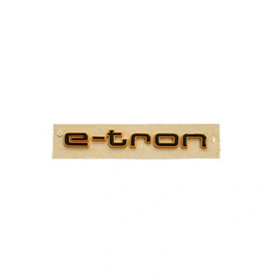 Abbildung von Audi 4KE071807 Schriftzug e tron schwarz/orange Tuning Exclusive Black Edition Emblem