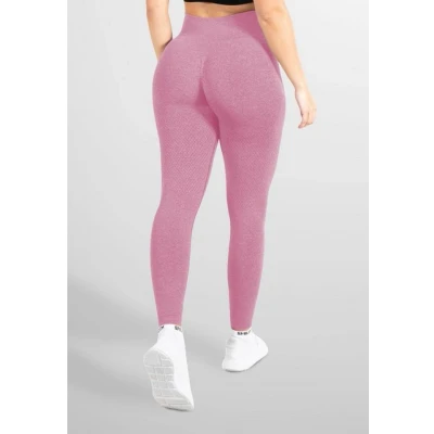 Abbildung von Smilodox Amaze Scrunch Tights, Damen, Größe: Small, Dunkelpink melange
