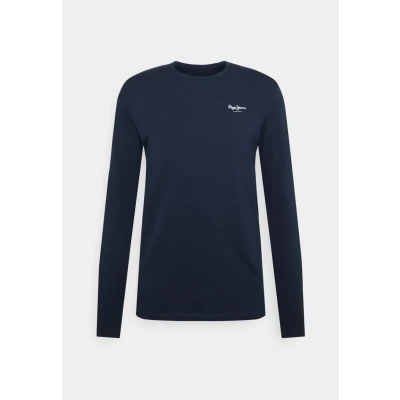 Abbildung von Pepe Jeans Original Basic Langarmshirt, Herren, Größe: XS, Dar blue