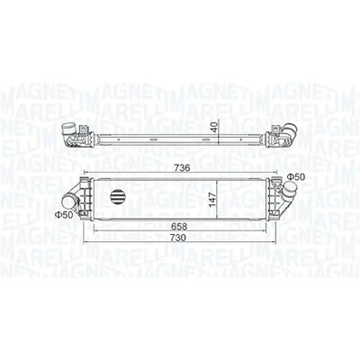 Abbildung von Ladeluftkühler MAGNETI MARELLI 351319204270