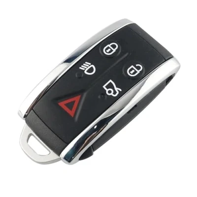 Abbildung von 5 Knopf autoschlüssel gehäuse funkschlüssel schlüssel Punto Taste Smart Remote Key Shell Case Fob für Jaguar XF XK XKR X Type S 2007 2008 2009 2010 2012