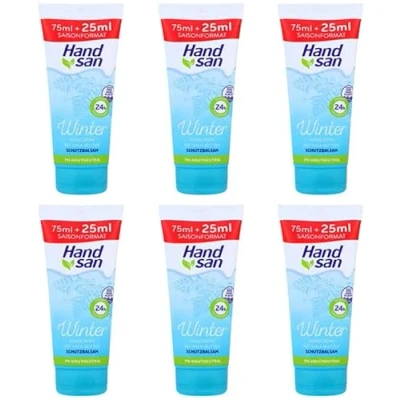 Abbildung von 6x Handsan Winter Handcreme 2in1 24h Feuchtigkeit mit Shea &amp; Cocoa Butter,100ml (6er Pack)