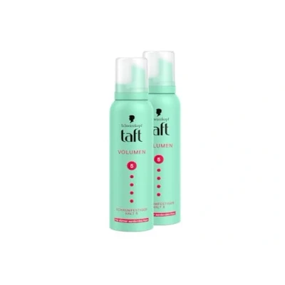 Abbildung von TAFT Schaumfestiger Volumen dünner werdendes Haar, Haltegrad 5 (2x 150 ml), Haarschaum für und sehr starken Halt, Haarstyling mit 24 Stunden langanhaltendem Halt
