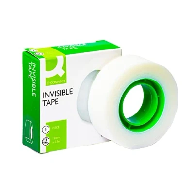 Abbildung von Q Connect KF02164 Dokumentenbänder und Nachfüllpackungen Klebefilm 19mm x 33m unsichtbar
