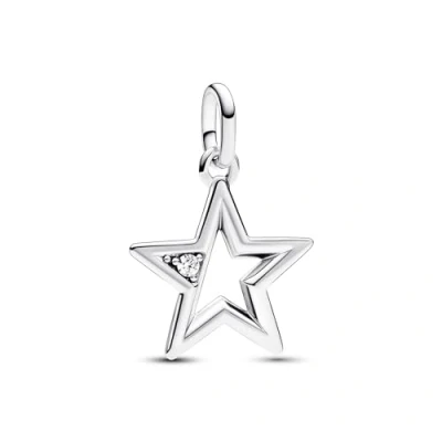 Abbildung von Pandora Kettenanhänger ME Charm Medaillon Star 793032C01 Silber
