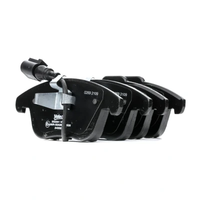 Abbildung von VALEO 302261 Bremsbelagsatz Vorderachse inkl. Verschleißwarnkontakt mit Anti Quietsch Blech VOLKSWAGEN: Tiguan I, Sharan II, SEAT: Alhambra II