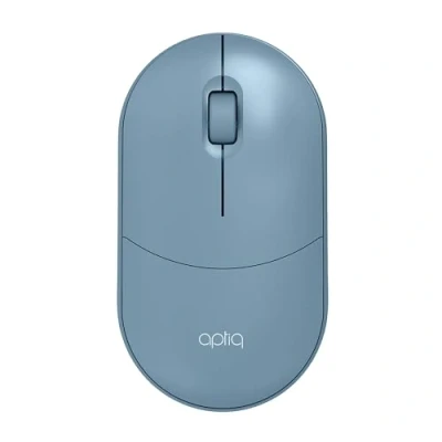Abbildung von Aptiq kabellose Maus blau Bluetooth + USB (Dual Modus) neutral leise und präzise