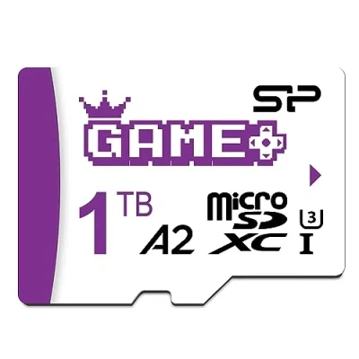 Abbildung von Silicon Power 1 TB Superior Gaming Micro SDXC UHS I (U3), V30 4K A2, Hochgeschwindigkeits MicroSD Karte mit Adapter, Design für Steam Deck, ROG Ally und Nintendo Switch