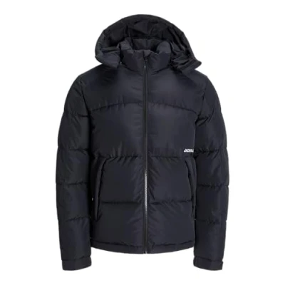 Abbildung von JACK&amp;JONES Herren Jcoaero Puffer Sn Pufferjacke, Black/Print:JJ Print, S