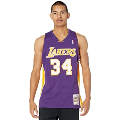 Abbildung von Mitchell &amp; Ness NBA LOS Angeles Lakers Shaquille O ́NEAL Vereinsmannschaften, Herren, Größe: Large, Purple