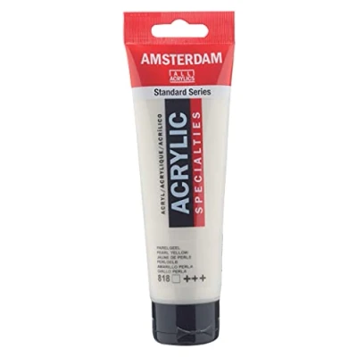 Abbildung von Amsterdam 17098182 ACRY.Paint PEARLYELLO, acryl, Perlengelb, 120 ml (Pack of 1), Milliliter