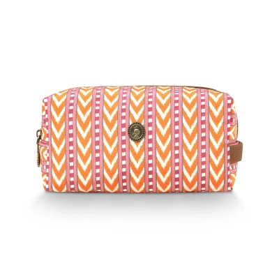Abbildung von Pip Studio COCO Cosmetic Medium Samba Stripe Kosmetiktasche, Damen, Größe: One Size, Orange