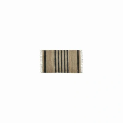 Abbildung von Loberon Teppich Orgeval, mit Hübschen Fransen, Garngefärbte Streifen, Natürlicher Look, Wohntextilien, Wohn Accessoire, Hanf, beige