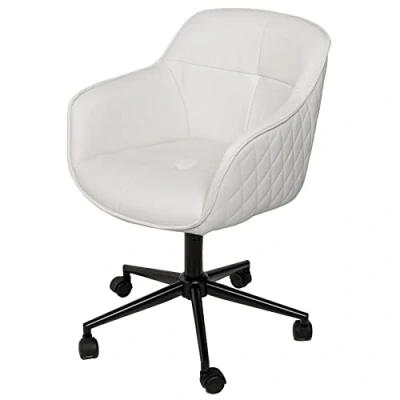 Abbildung von riess ambiente Drehstuhl EUPHORIA weiß, Büro · Kunstleder Armlehnen höhenverstellbar Home Office