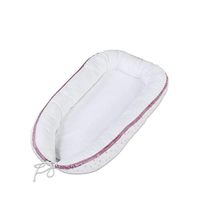 Abbildung von babybay Kuschelnest, weiß Sternemix sand/beere