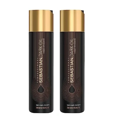 Abbildung von Sebastian Professional Dark Oil Hair Care Glättet &amp; nährt das Haar Schwerelos Für alle Haartypen 2 Pack