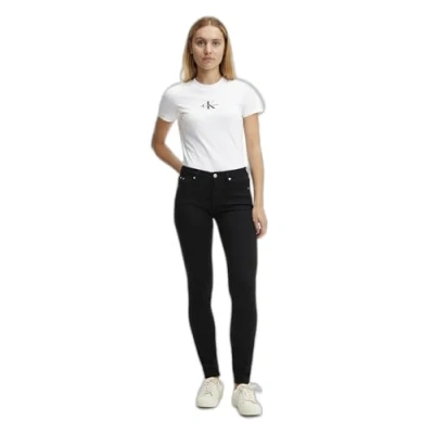 Abbildung von Calvin Klein Jeans Damen MID Rise Skinny J20J221582 Hosen, Denim (Denim Black), 36W / 32L