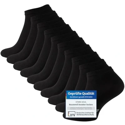 Abbildung von Stark Soul 10 PAAR Socken, Größe: 43 46, Schwarz