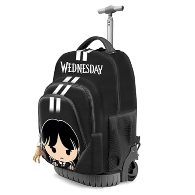 Abbildung von Wednesday Cute Fan GTS Trolley Rucksack, Grau, 32 x 47 cm, Kapazität 39 L