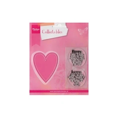 Abbildung von Marianne Design Collectables Präge und Stanzschablone Englisch &quot;Love&quot;