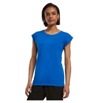 Abbildung von Build Your Brand Damen BY021 Ladies Extended Shoulder Tee T Shirt, Bright Blue, 5XL