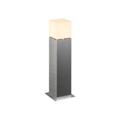 Abbildung von SLV SQUARE POLE 60 Außen Standleuchte, stilvolle Außenbeleuchtung dimmbar, Outdoor LED Wegeleuchte, Weg Beleuchtung, Garten Lampe E27, IP44, Edelstahl 304