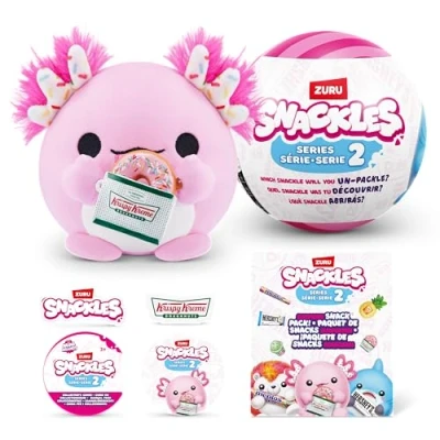 Abbildung von Snackles 77572 Random Assortment Serie 2 13 cm Plüschspielzeug mit lizenziertem Snackmarken Accessoire, Mini (12.7 cm)