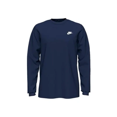 Abbildung von Nike AR5193 410 M NSW Club Tee LS Sweatshirt mens midnight navy/(white) XS