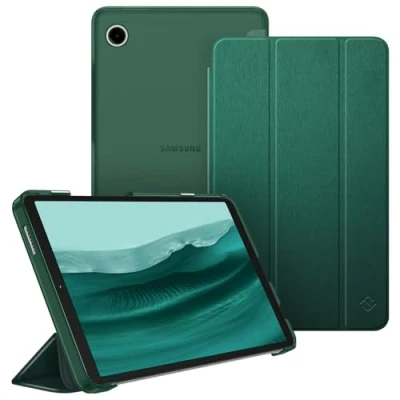Abbildung von Fintie Hülle für Samsung Galaxy Tab A9 8.7 Zoll 2023, Ultra Dünn Schutzhülle mit Translucent Rückseite Cover Tablet 8,7 SM X110/X115/X117, Dunkelgrün