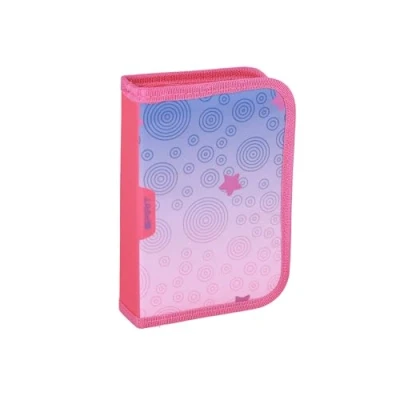 Abbildung von itenga Schüler Etui 28 teilig gefüllt 1 Zipper Federmäppchen für Jungen und Mädchen (ABS Stars)