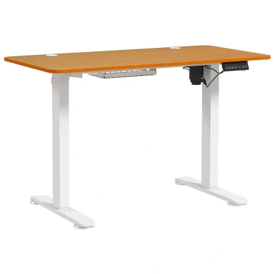 Abbildung von Höhenverstellbarer Schreibtisch Elektrisch 120x60cm Computertisch Natur